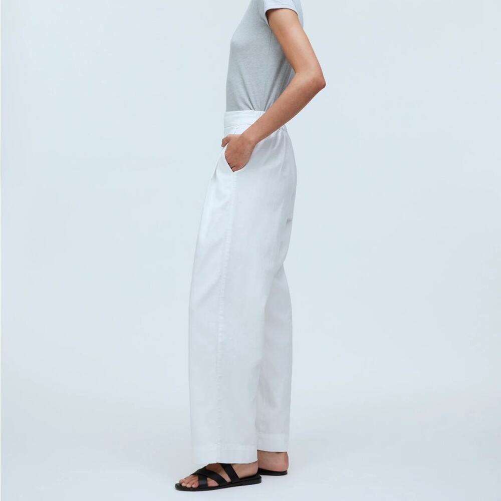 NWT Madewell Pull-On Straight Crop Pant in Eyelet White Size 8 - Picture 3 of 10